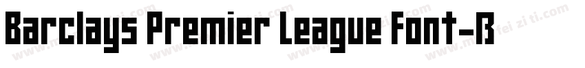 Barclays Premier League Font字体转换